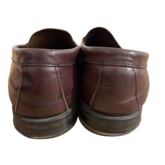 GH Bass & Co Shoes Mens 11.5 M Weejuns Penny Loafers Brown Slip On Burgundy - Picture 3 of 9